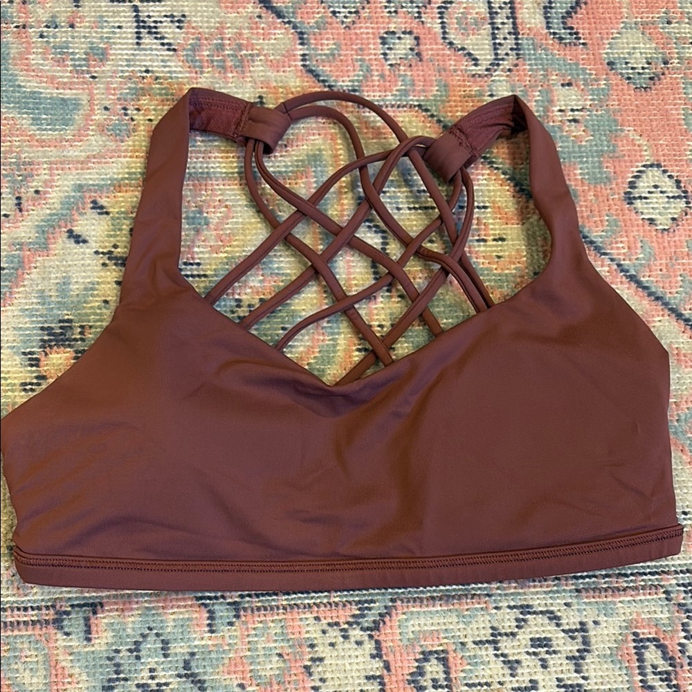 Lululemon Athletica Brown Strappy Sports Bra